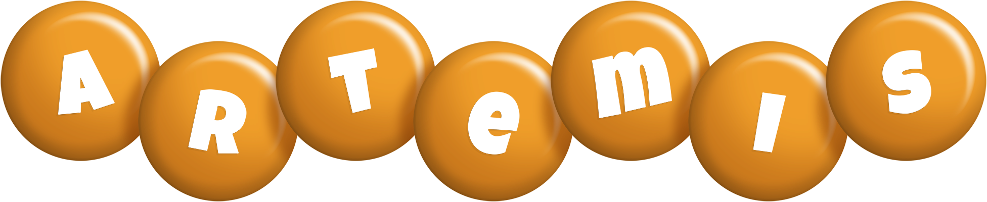 Artemis candy-orange logo