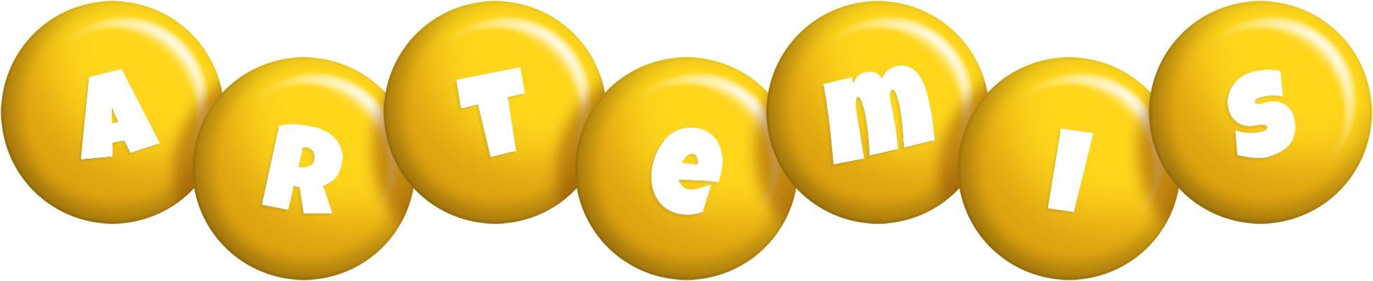 Artemis candy-yellow logo