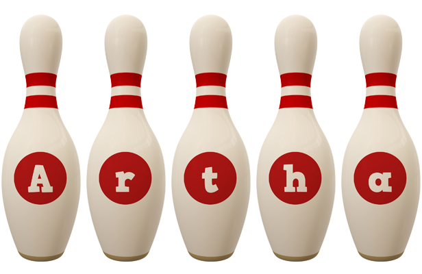Artha bowling-pin logo