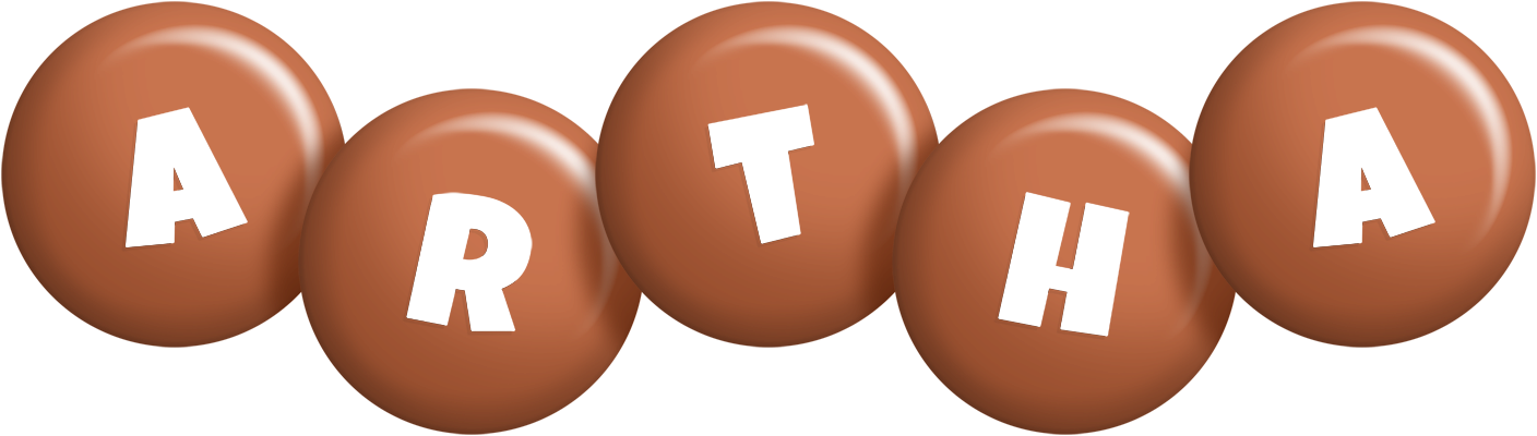 Artha candy-brown logo