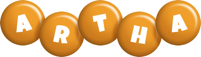 Artha candy-orange logo