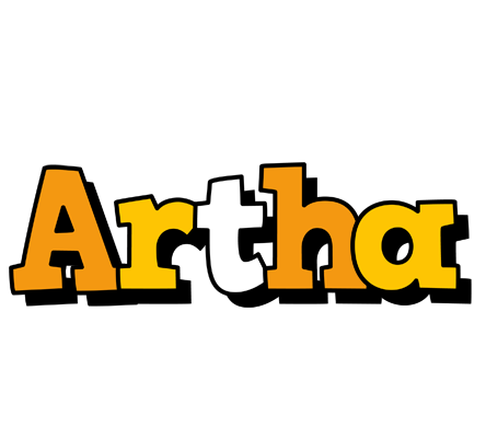Artha cartoon logo