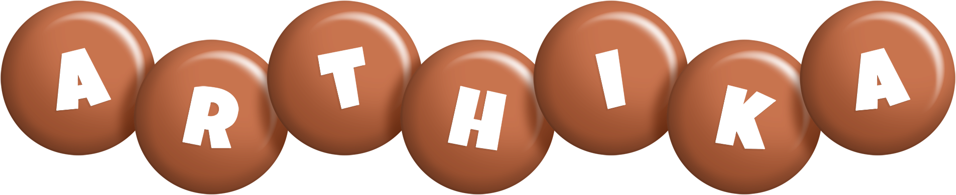 Arthika candy-brown logo