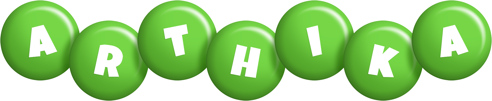 Arthika candy-green logo