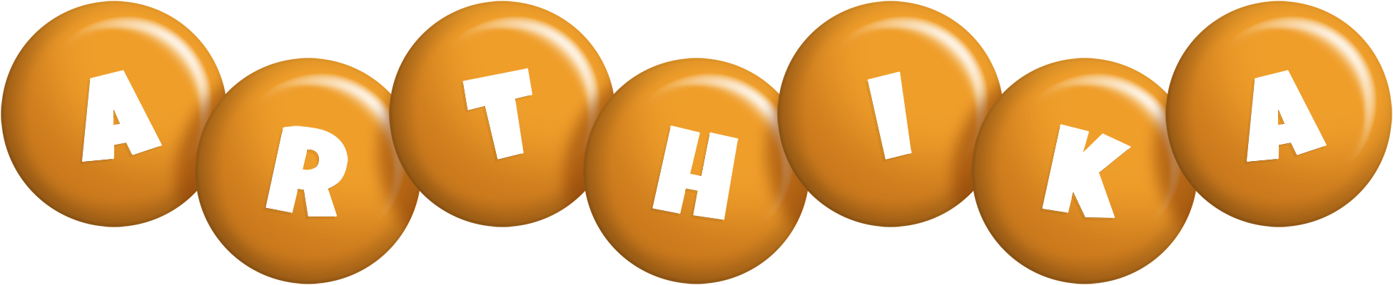Arthika candy-orange logo