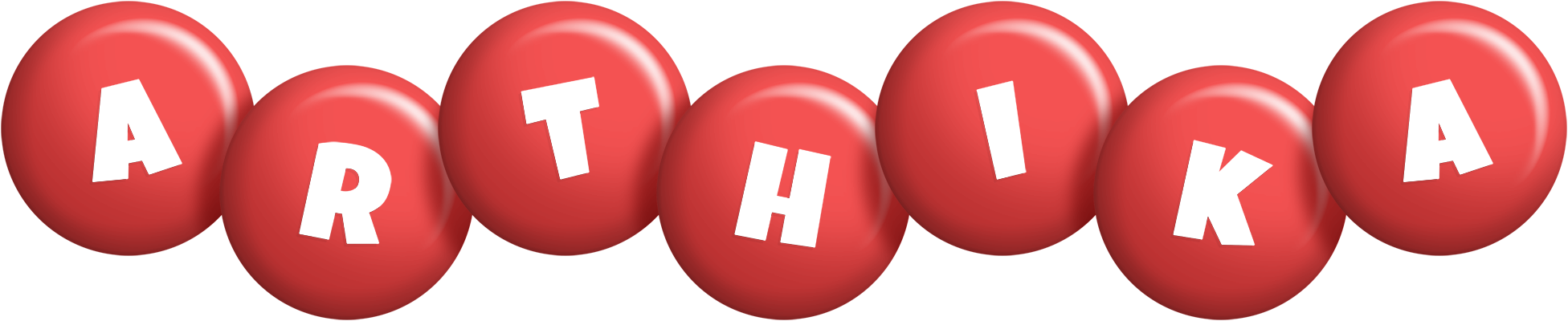 Arthika candy-red logo
