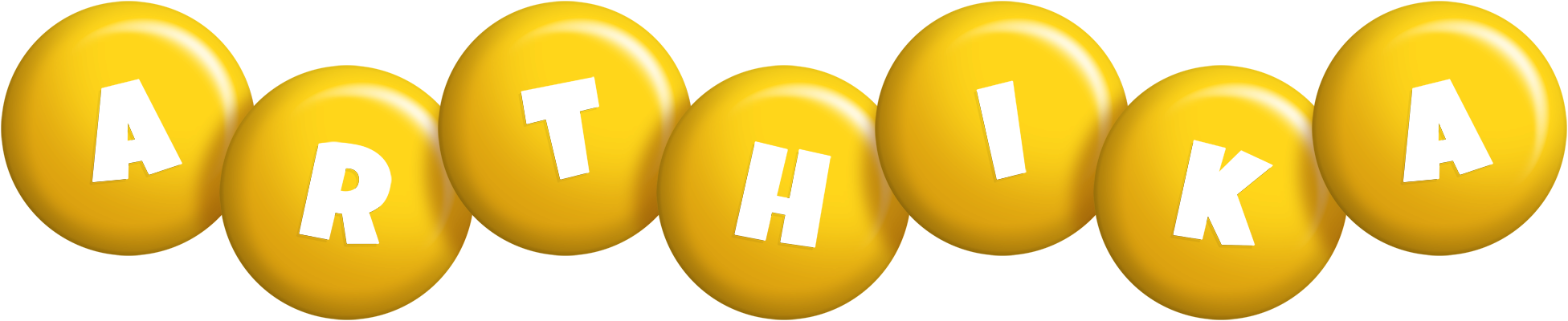 Arthika candy-yellow logo