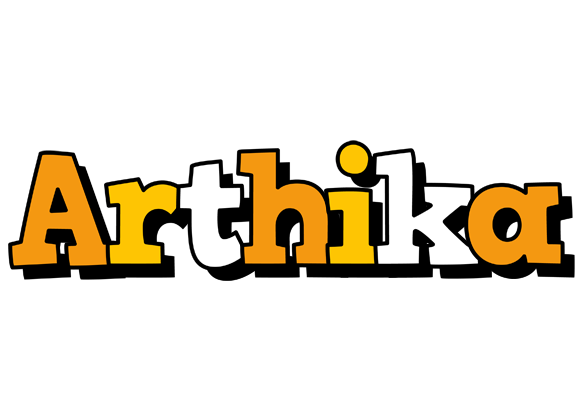 Arthika cartoon logo