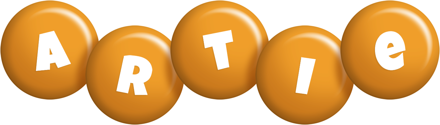 Artie candy-orange logo