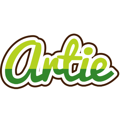 Artie golfing logo