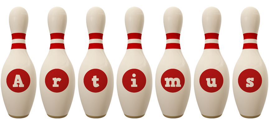 Artimus bowling-pin logo