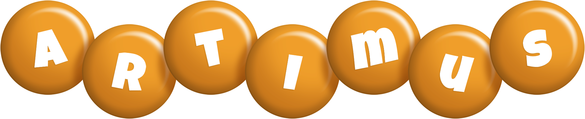 Artimus candy-orange logo