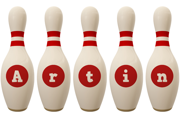 Artin bowling-pin logo