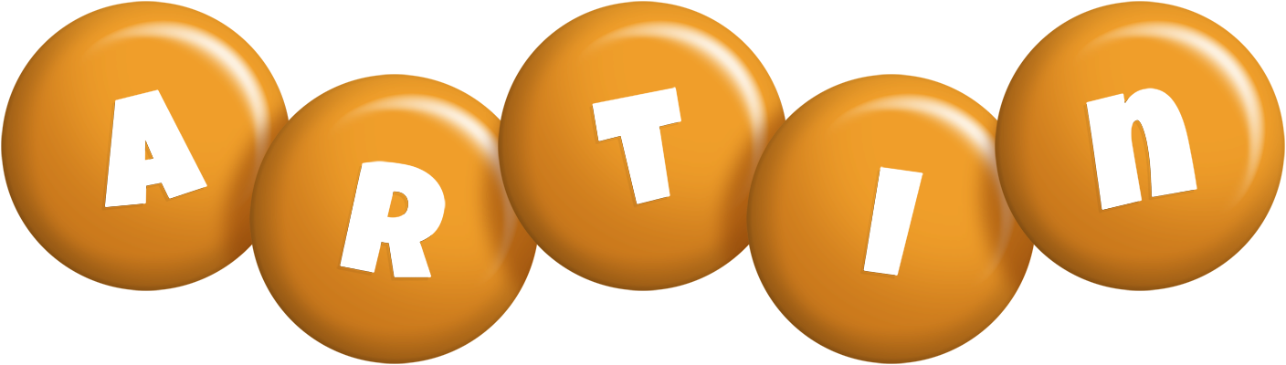 Artin candy-orange logo
