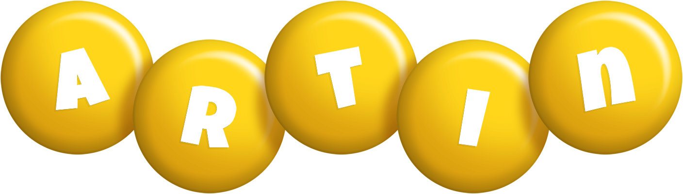 Artin candy-yellow logo