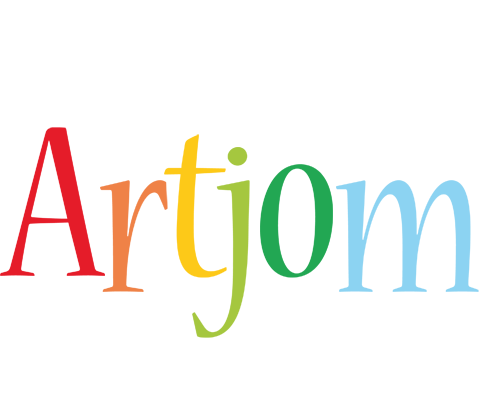Artjom birthday logo