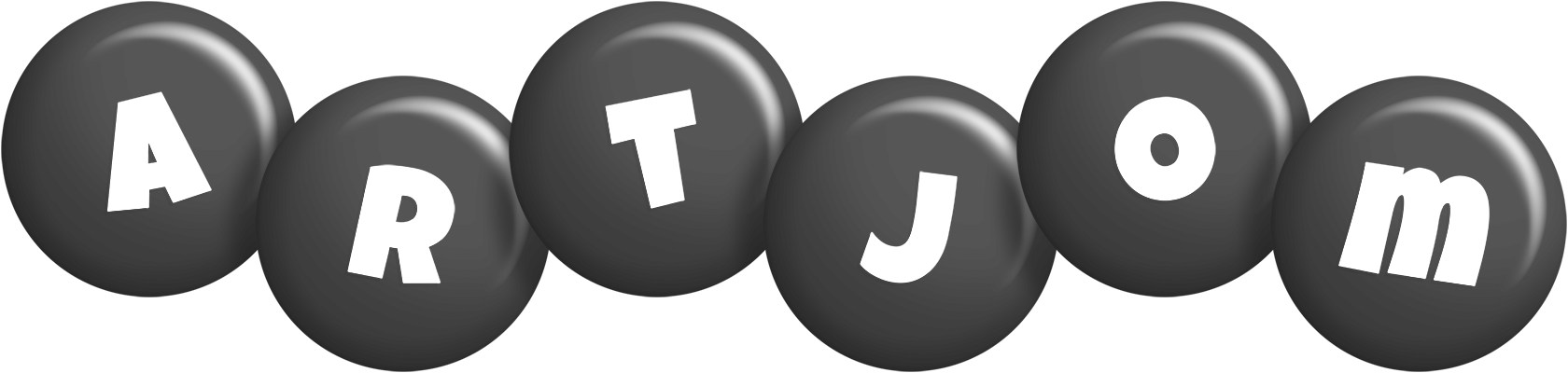 Artjom candy-black logo