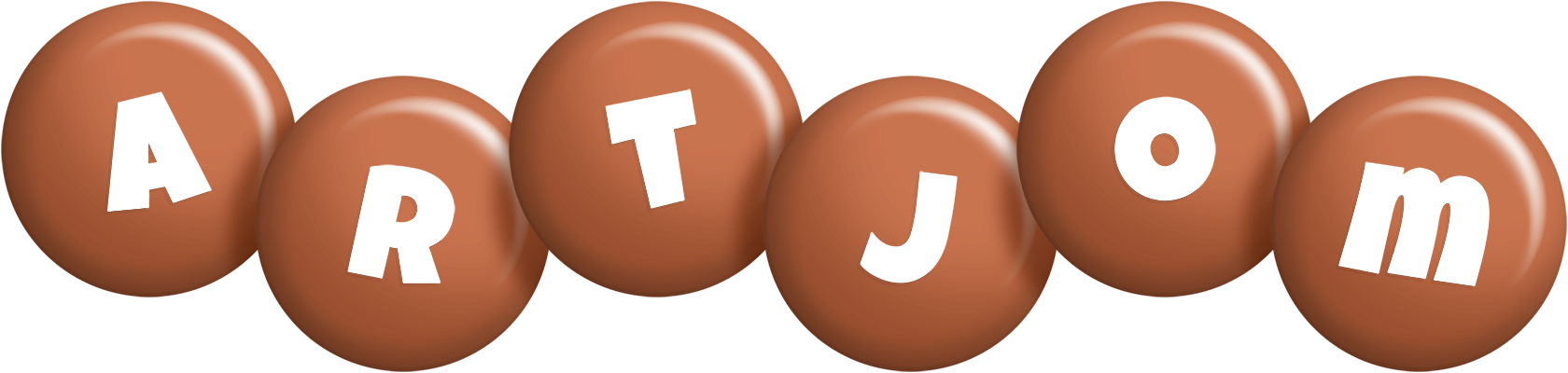 Artjom candy-brown logo