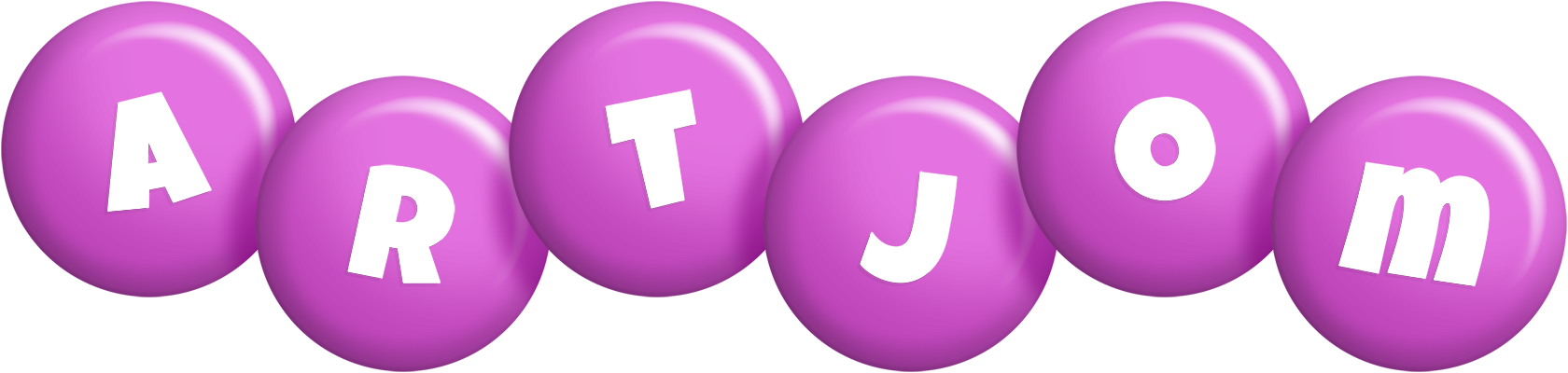 Artjom candy-purple logo