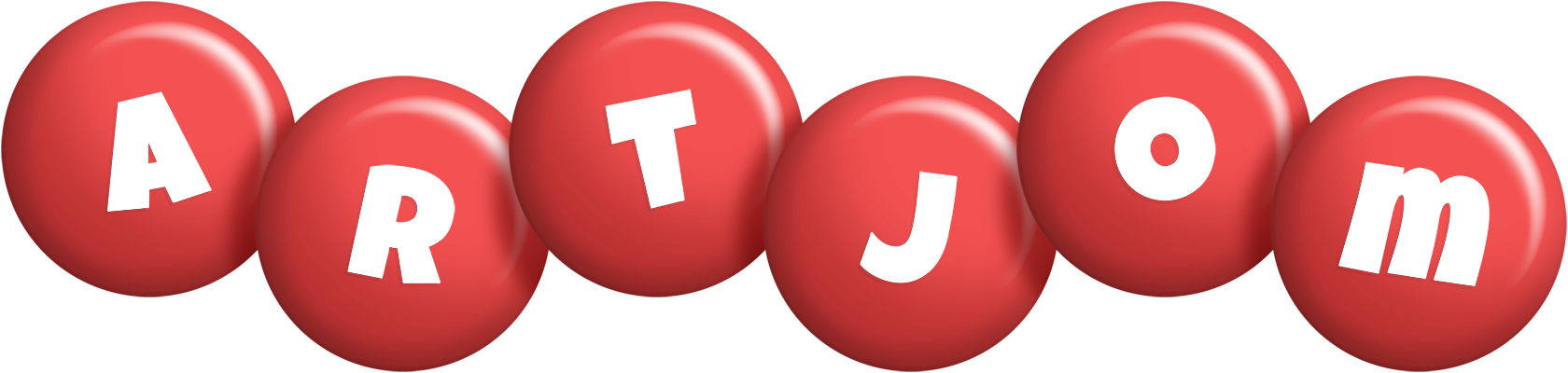 Artjom candy-red logo