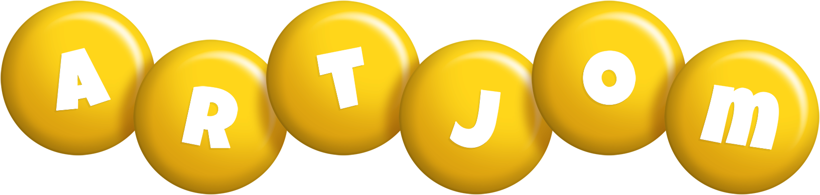 Artjom candy-yellow logo