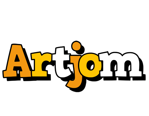 Artjom cartoon logo