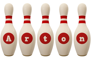 Arton bowling-pin logo
