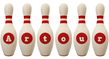 Artour bowling-pin logo
