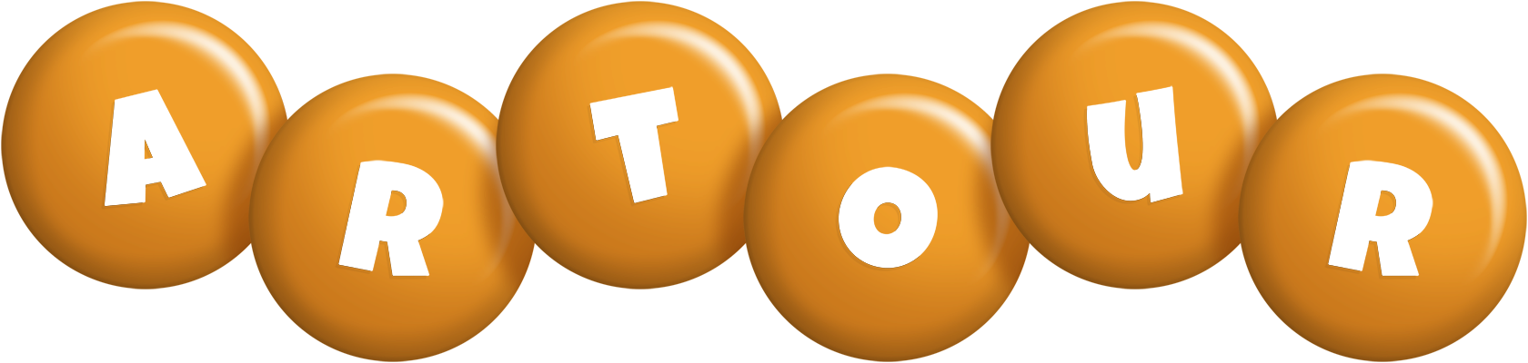 Artour candy-orange logo