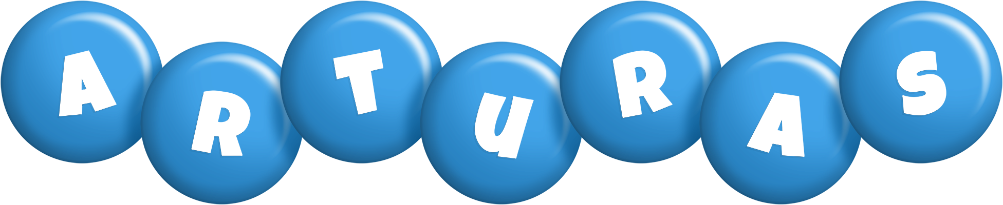 Arturas candy-blue logo