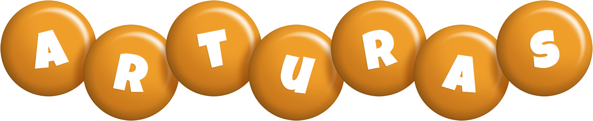 Arturas candy-orange logo