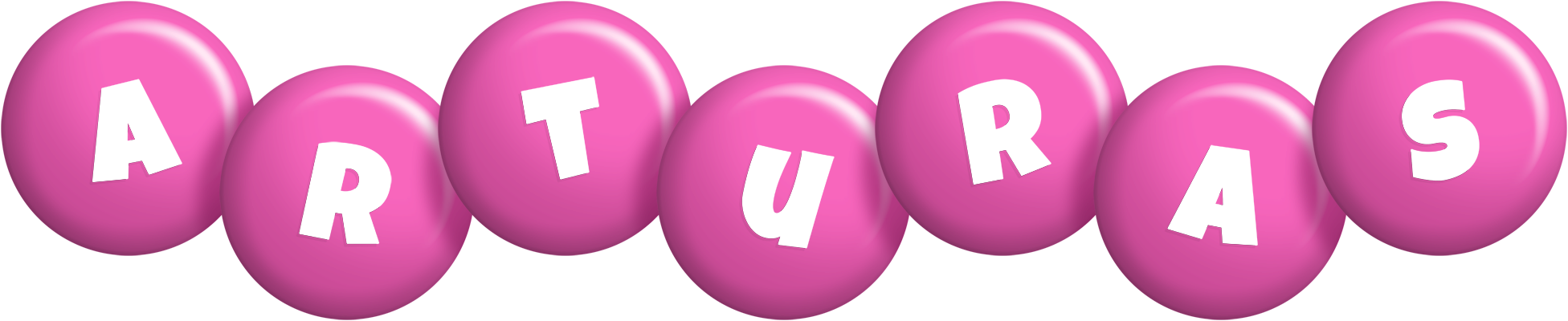 Arturas candy-pink logo