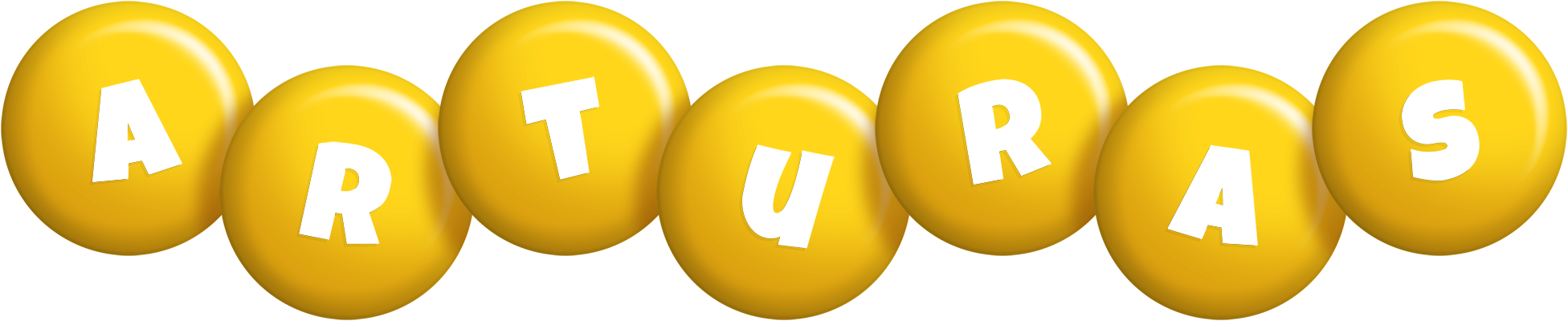 Arturas candy-yellow logo