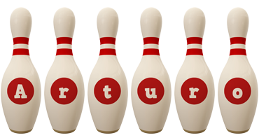 Arturo bowling-pin logo