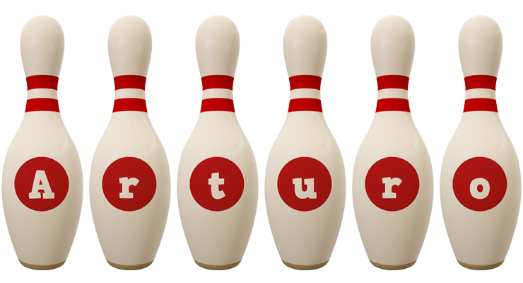 Arturo bowling-pin logo