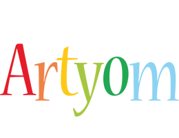 Artyom birthday logo