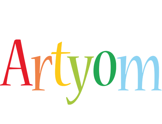 Artyom birthday logo
