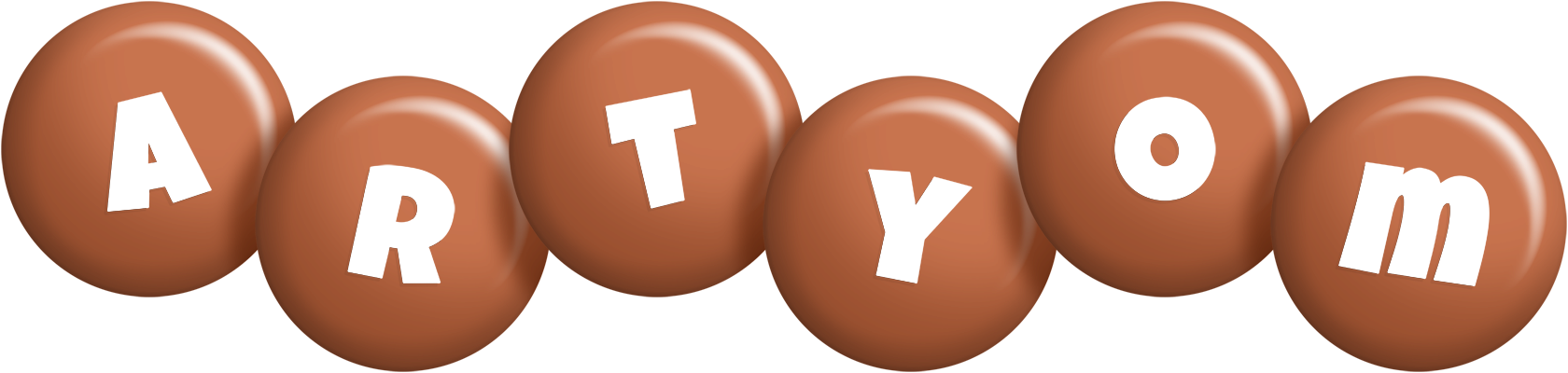 Artyom candy-brown logo