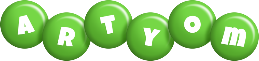 Artyom candy-green logo