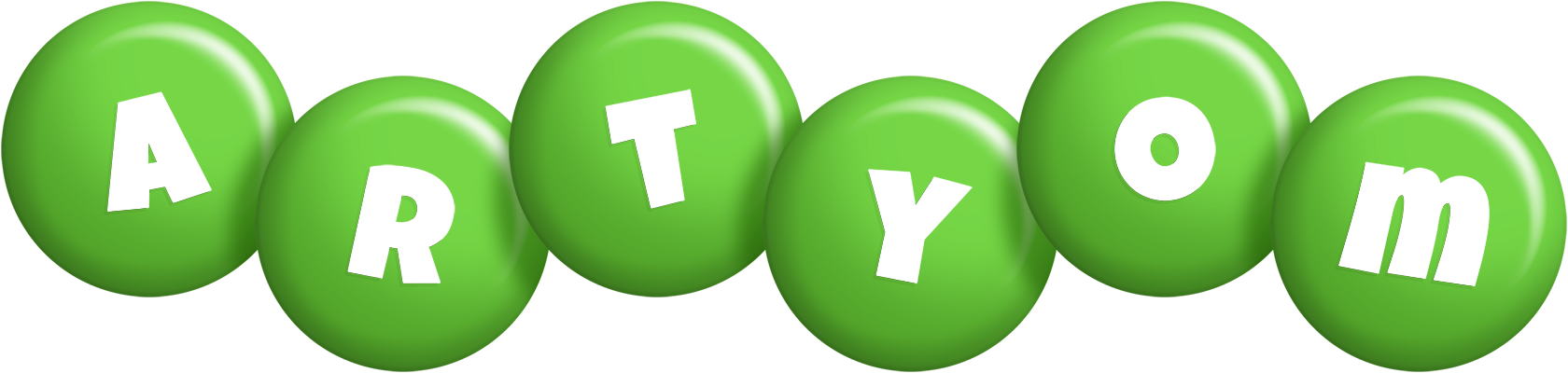 Artyom candy-green logo