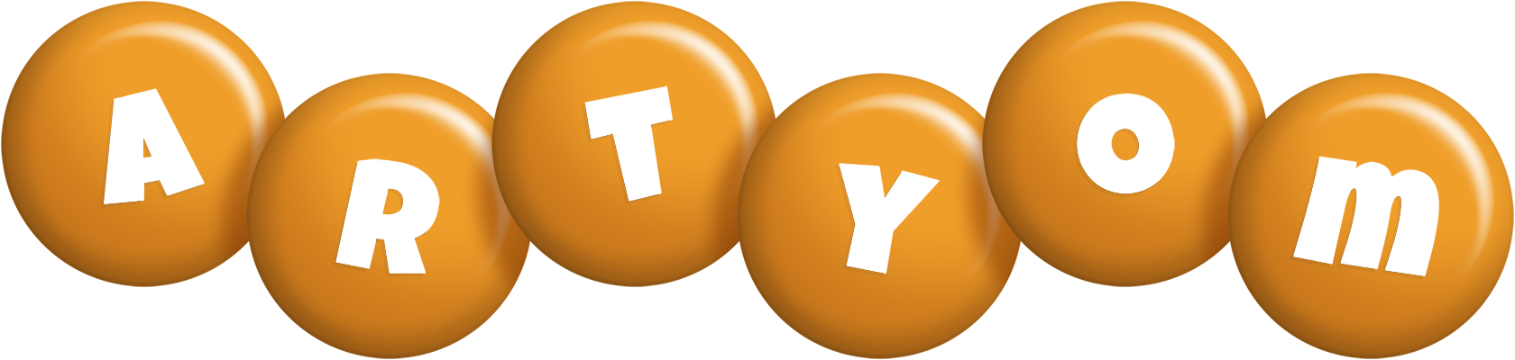 Artyom candy-orange logo