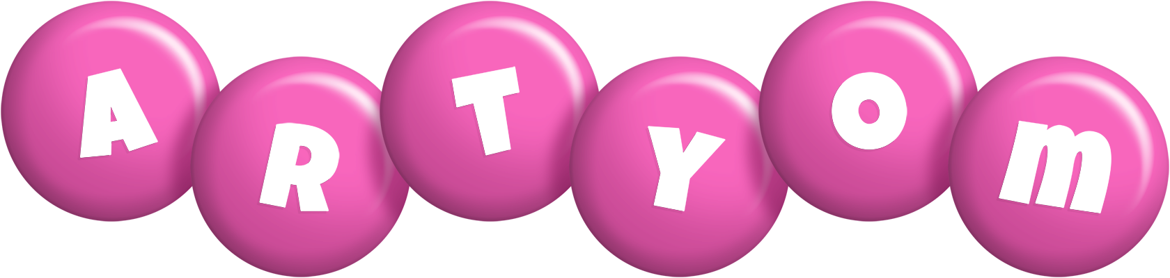 Artyom candy-pink logo