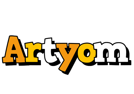 Artyom cartoon logo
