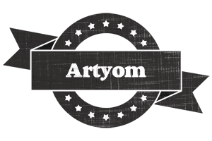 Artyom grunge logo