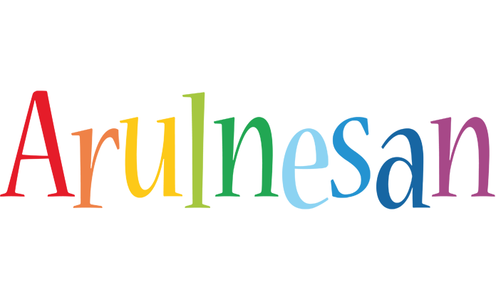 Arulnesan birthday logo