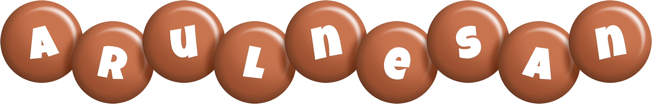 Arulnesan candy-brown logo