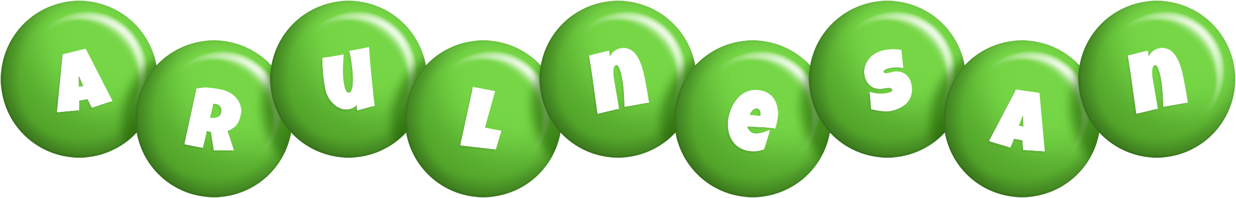Arulnesan candy-green logo