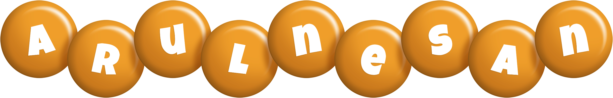Arulnesan candy-orange logo