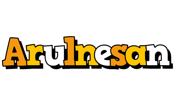 Arulnesan cartoon logo