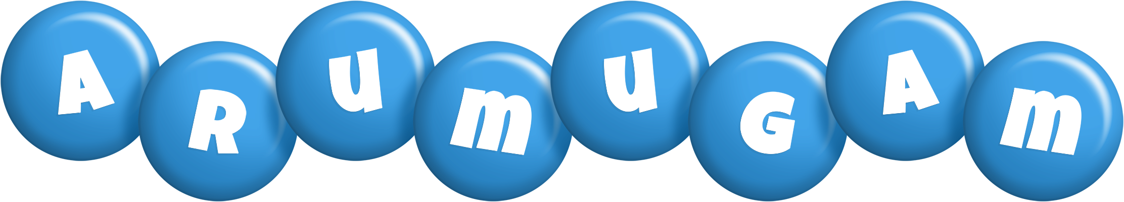 Arumugam candy-blue logo